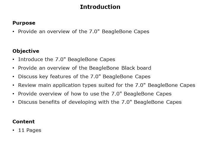 7' BeagleBone Capes Slide 1