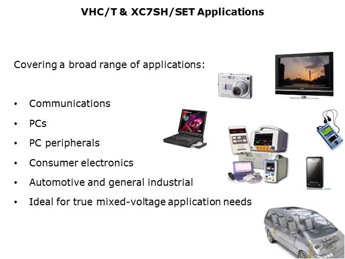 VHC, VHCT, XC7SH, and XC7SET Logic Families Slide 5