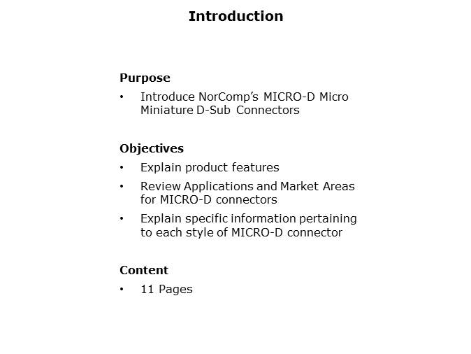 MICRO-D Connector Slide 1