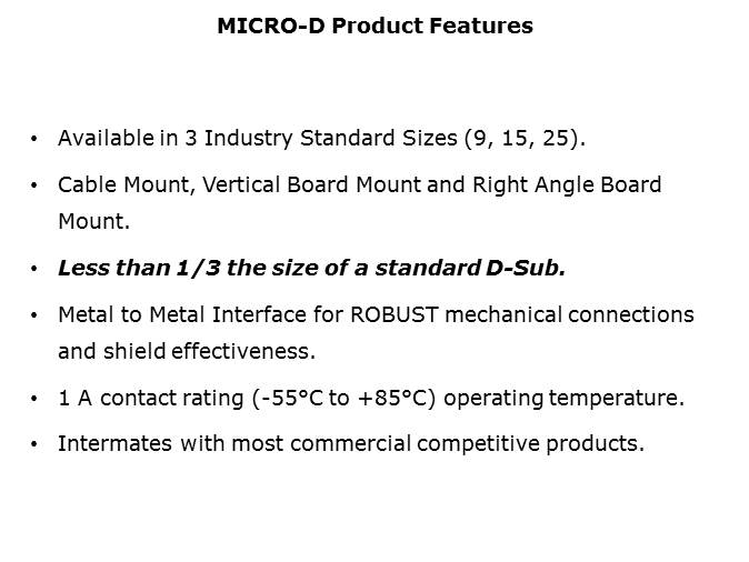 MICRO-D Connector Slide 2