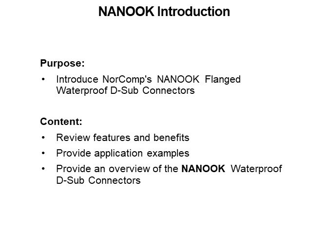 NANOOK Introduction