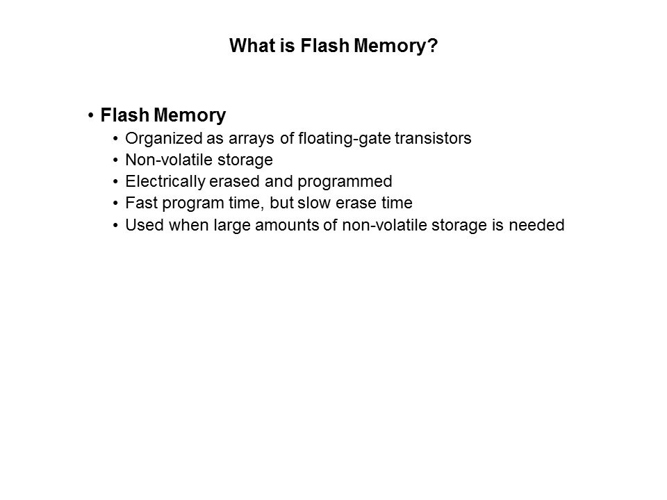 Flash Overview and Applications Slide 4