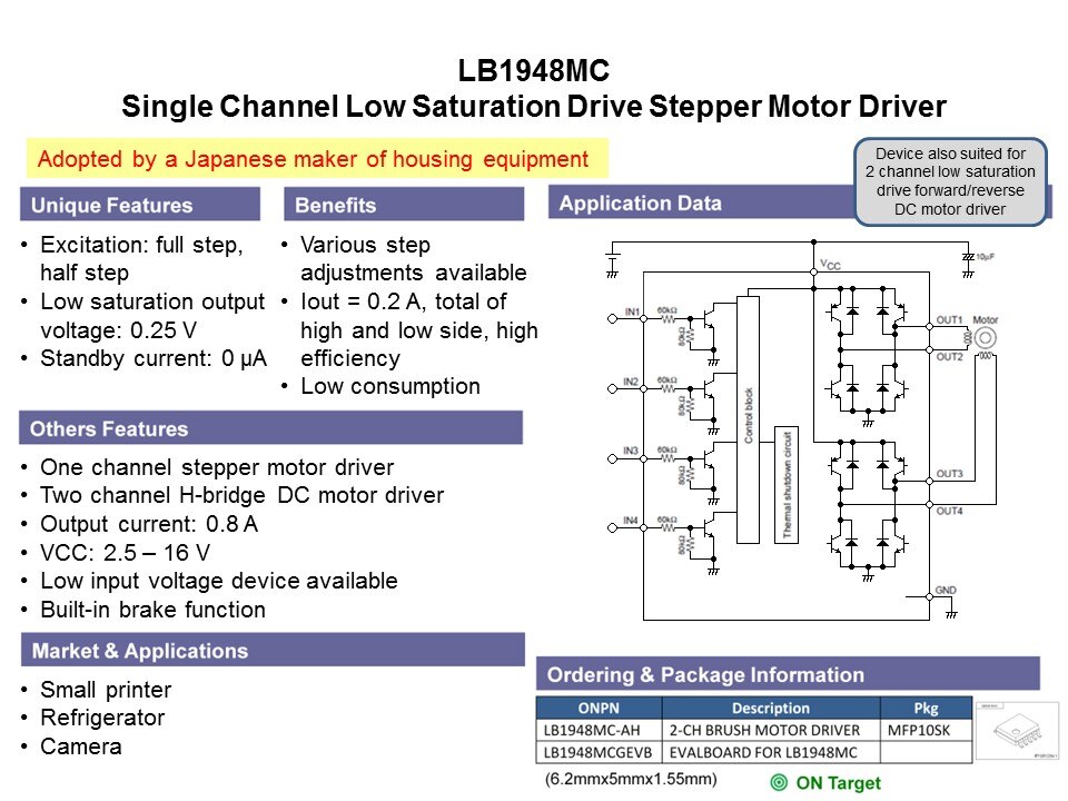 General Purpose Motor Drivers in 3-15 Volt Range Slide 23
