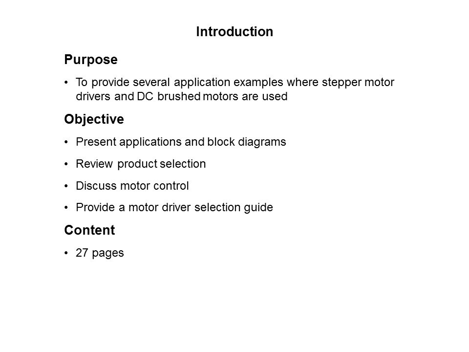 Semiconductor General Purpose 24 Volt Motor Drivers Slide 1
