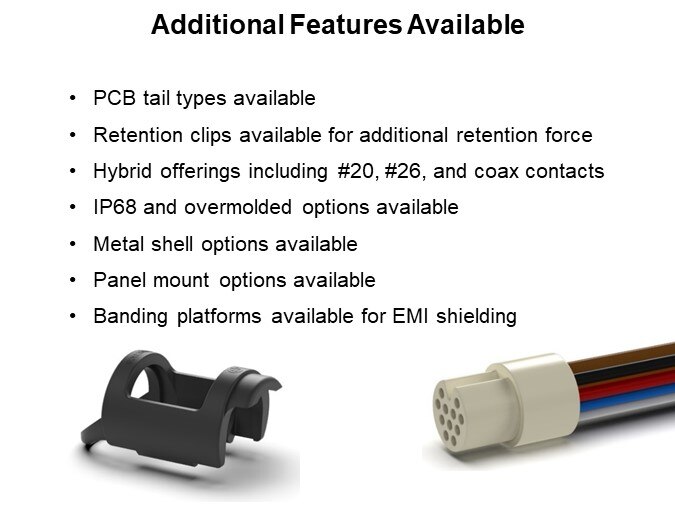 Additional Features Available