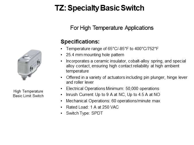  TZ: Specialty Basic Switch 