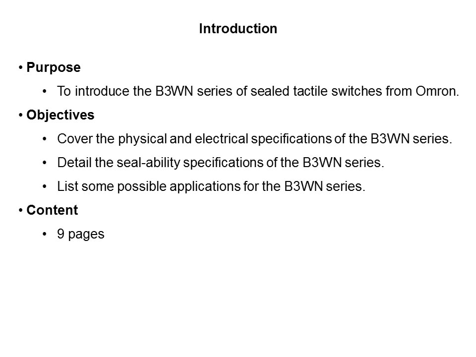 B3WN Sealed Tactile Switch Slide 1