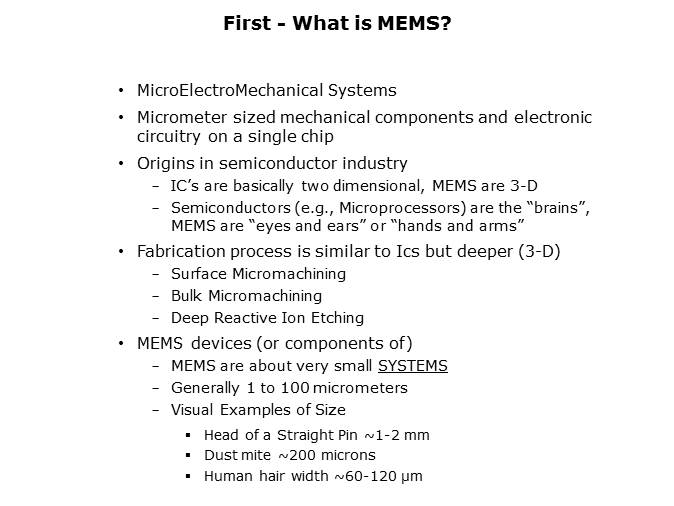 MEMS Flow Sensors Slide 2