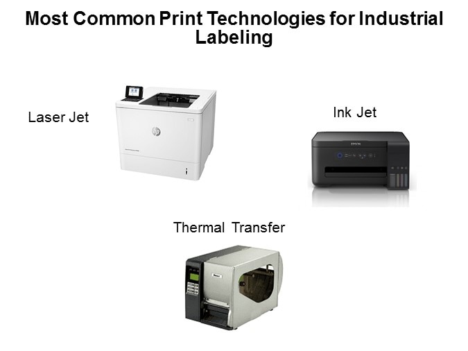 Most Common Print Technologies for Industrial Labeling