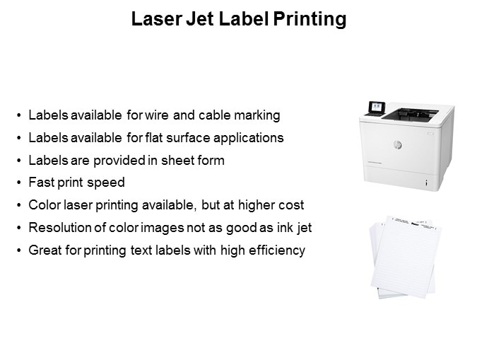 Laser Jet Label Printing