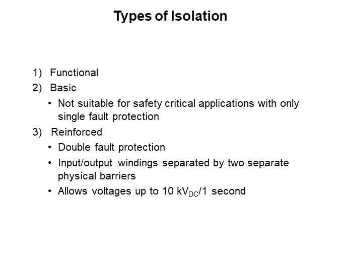 Types of Isolation