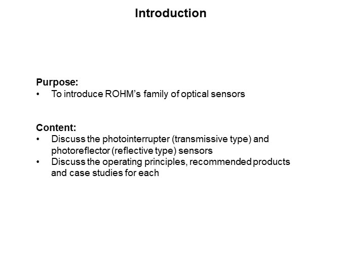 Image of ROHM Optical Sensors Overview - Introduction