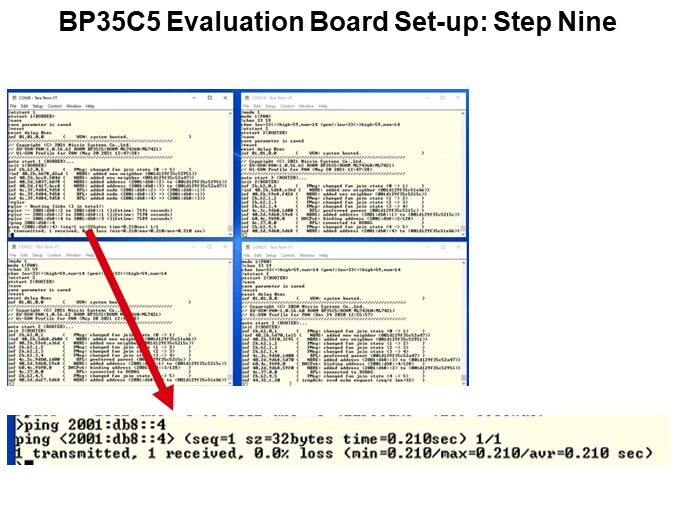 BP35C5 Evaluation Board Set-up: Step Nine