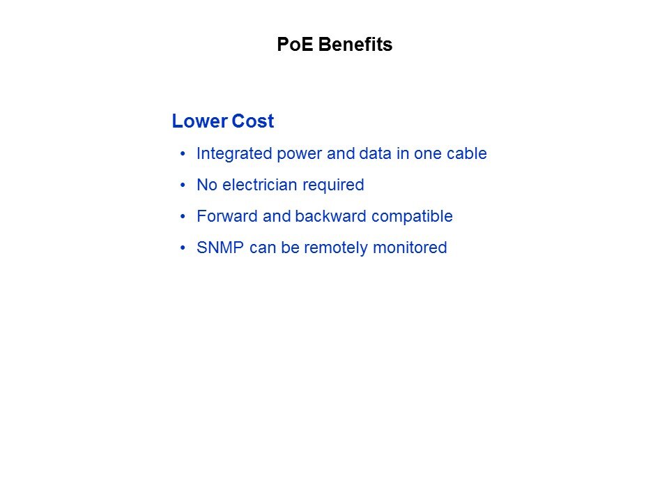 Power over Ethernet Slide 13