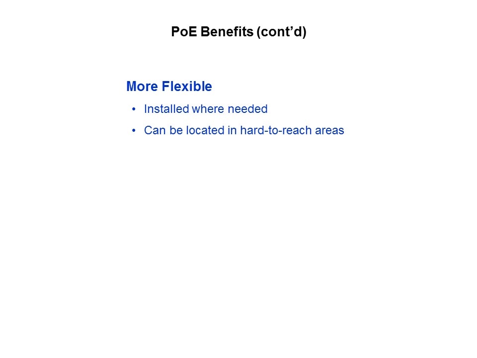 Power over Ethernet Slide 15