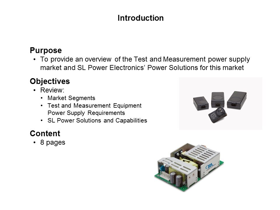 Test and Measurement Power Supply Market Slide 1