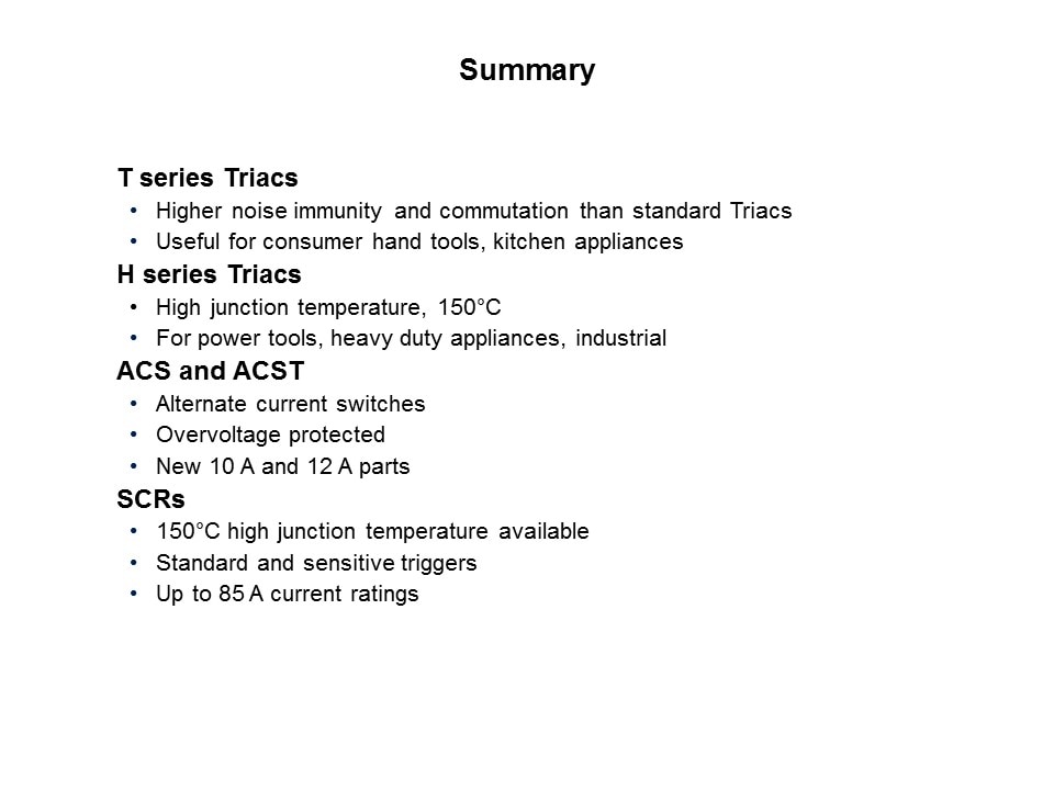 AC Switches Family - Part 1 Slide 20