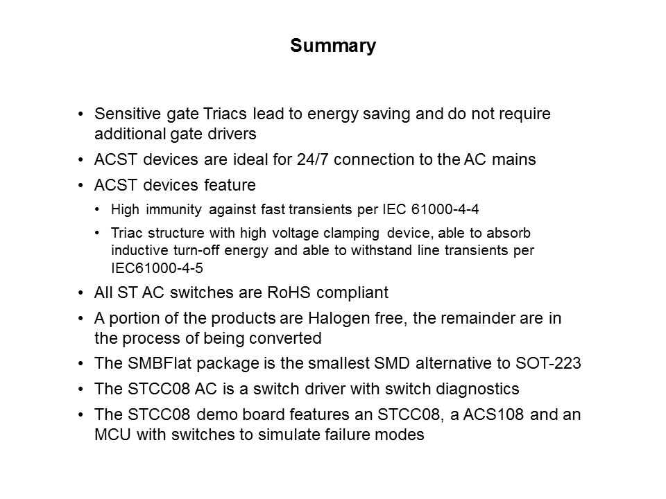 AC Switches Family - Part 2 Slide 16