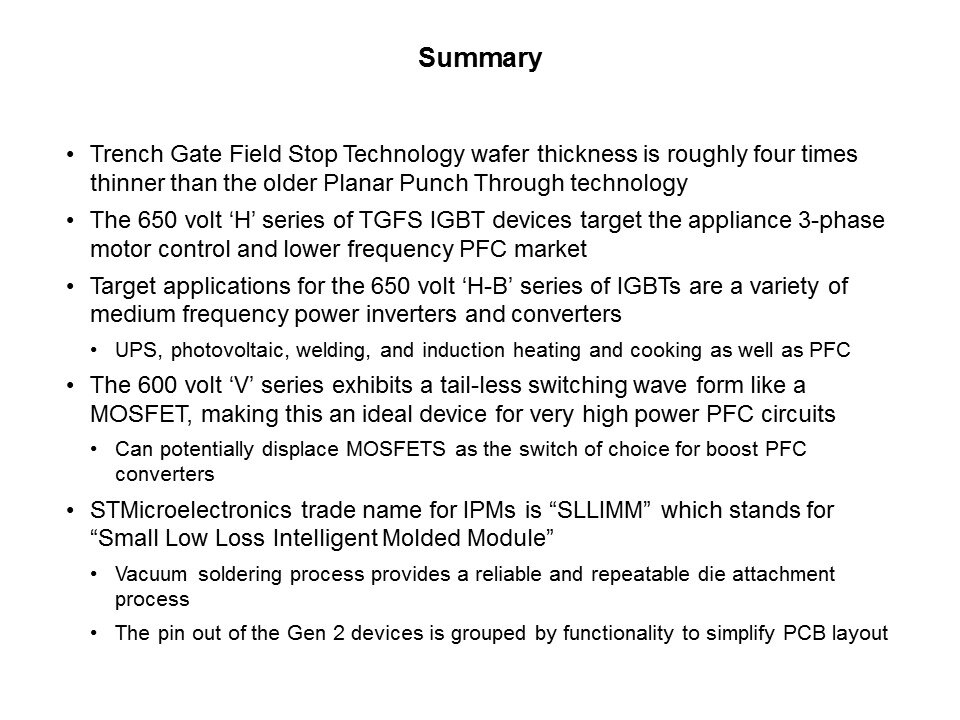 IGBT and SLLIMM IPM Slide 37