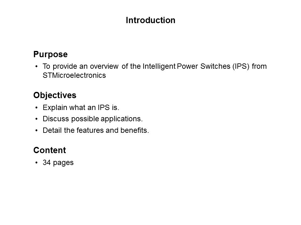 Intelligent Power Switches Slide 1