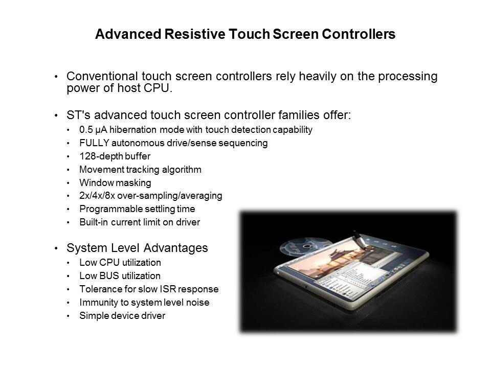 Resistive Touch Sensing Solutions Slide 4