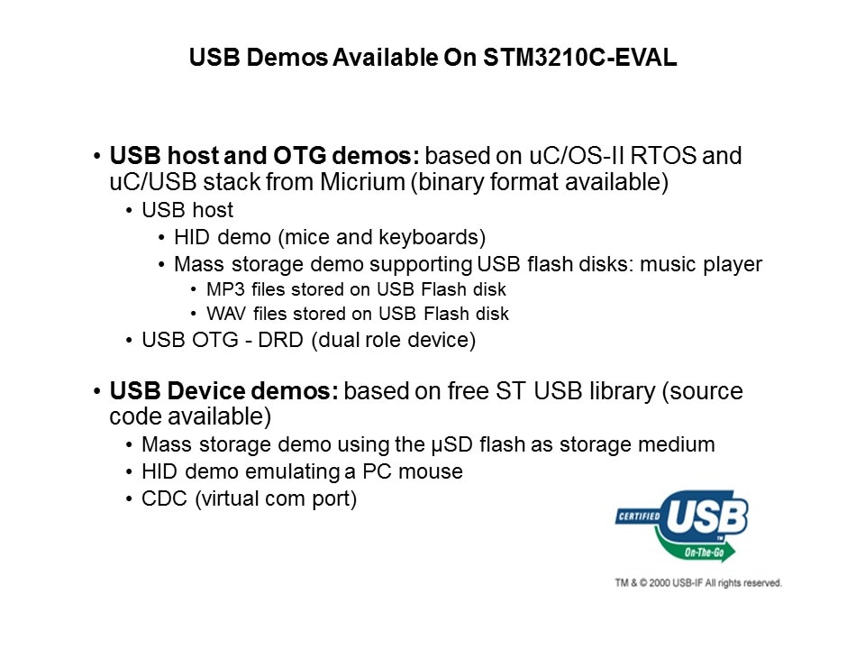 STM32 Connectivity Line Slide 25