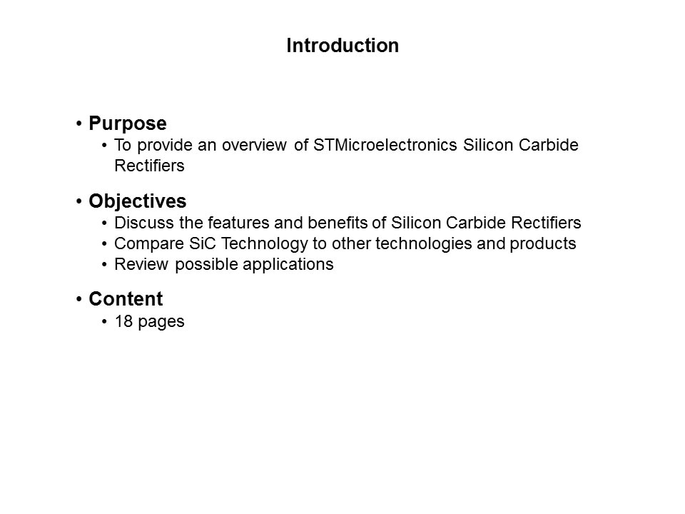 Silicon Carbide Rectifiers Slide 1