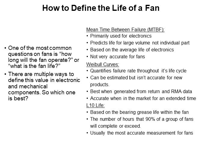 How to Define the Life of a Fan
