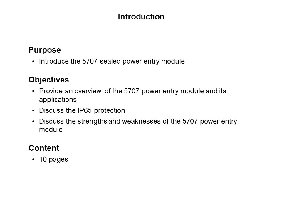 5707 Power Entry Module Slide 1