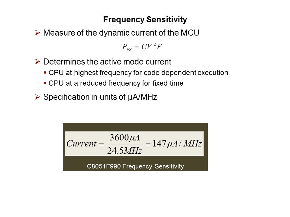 QuickSense C8051F990 Low Power MCU with Capacitive Sensing Slide 11