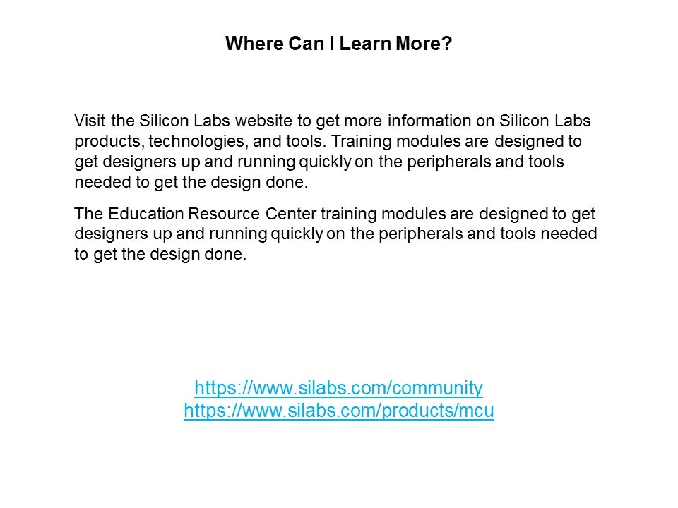 Learn More