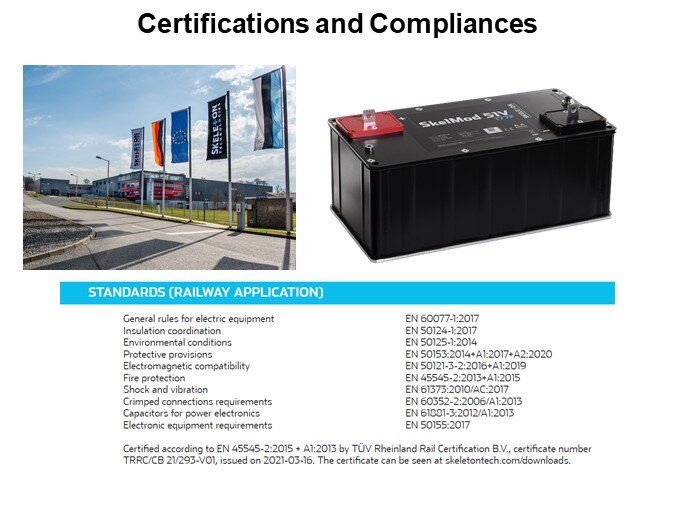 Certifications and Compliances