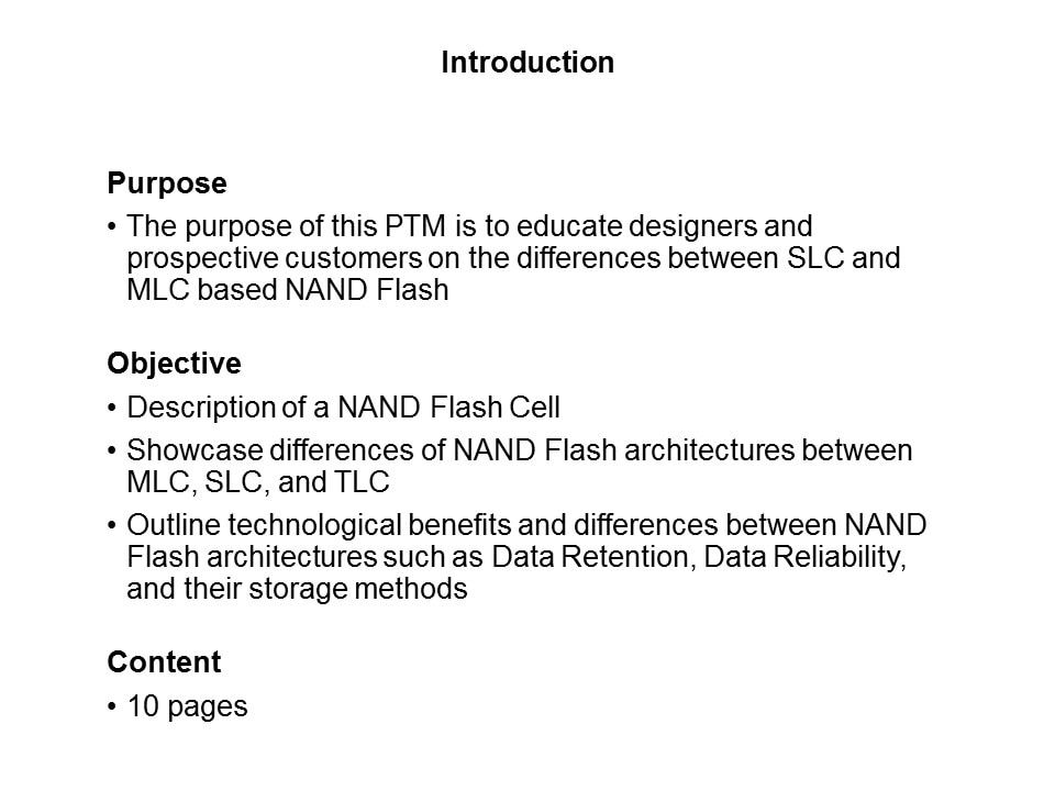 SLC vs MLC Overview Slide 1