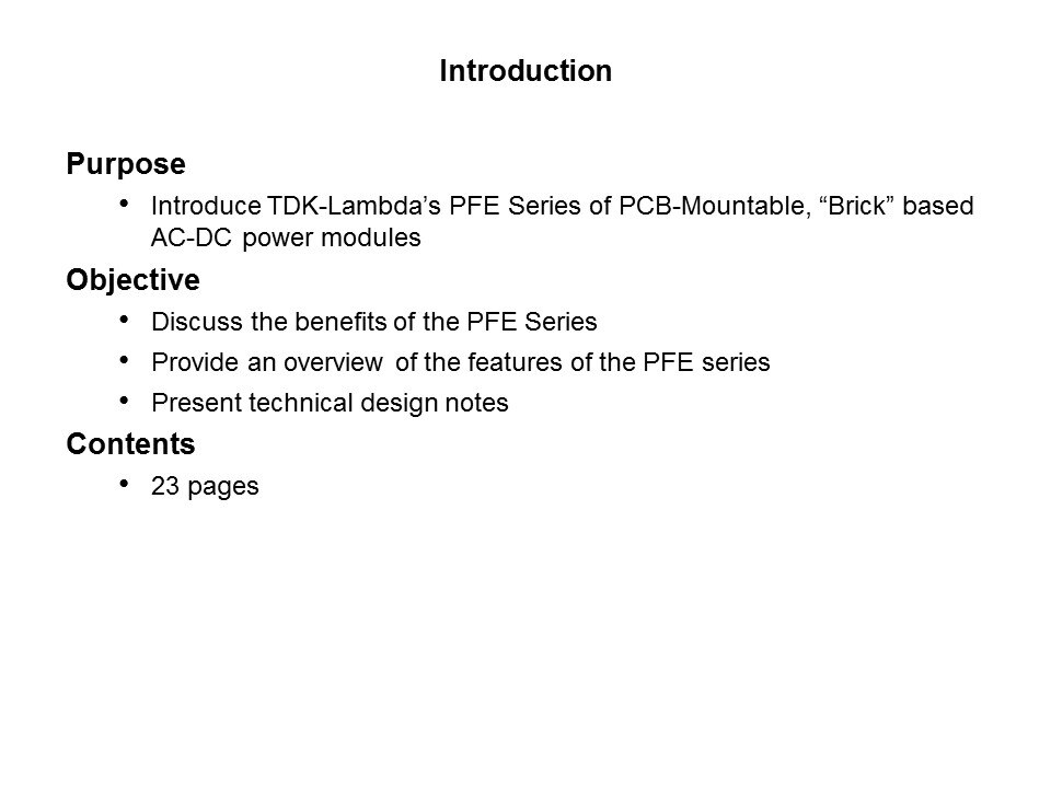 PFE Series Slide 1