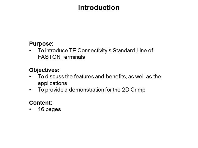 Standard Line of FASTON - Slide1