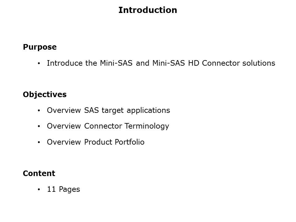 Mini-SAS Connectors Slide 1