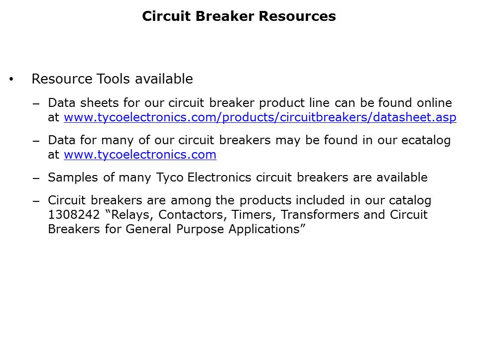 Circuit Breakers Slide 18