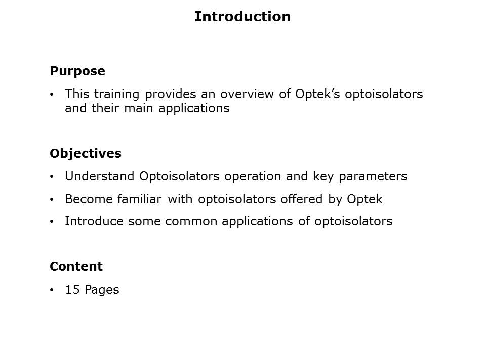Optoisolators Slide 1