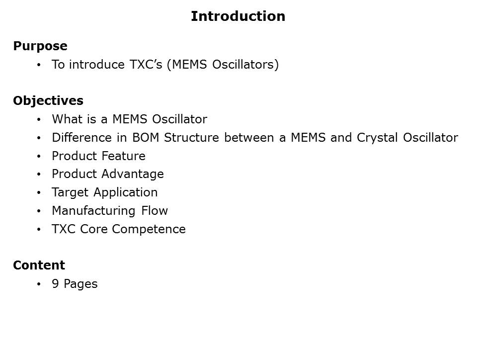 T Series MEMS Oscillators Slide 1