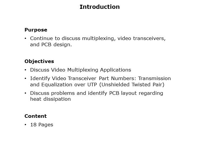 High Speed Amplifiers for Video Applications Pt 3 Slide 1