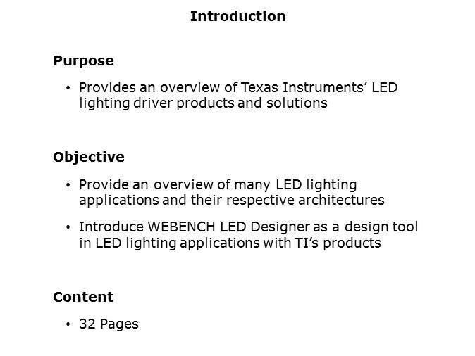 LED Lighting Driver Solutions Slide 1