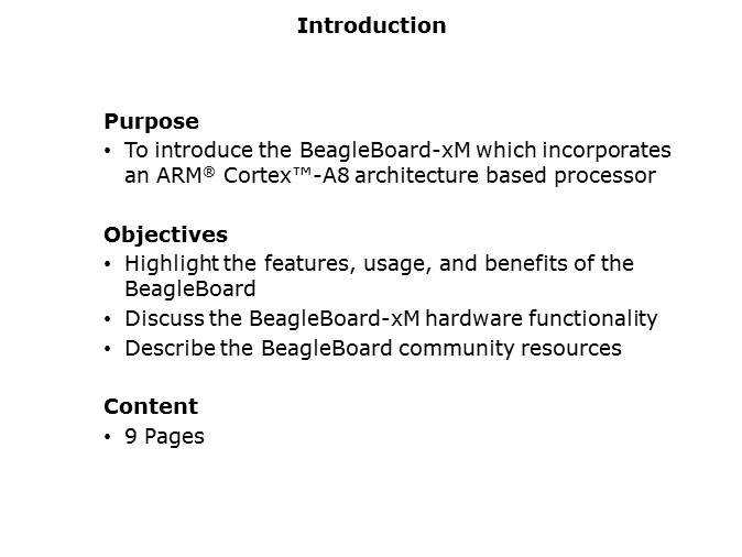 BeagleBoard-xM Slide 1