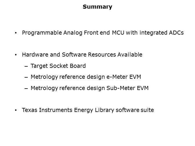 MSP430i20xx Series of Microcontrollers Slide 8