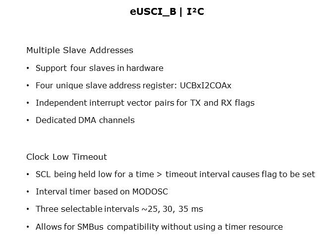 MSP460FR5969 Low Power FRAM MCU Slide 21