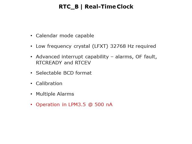 MSP460FR5969 Low Power FRAM MCU Slide 22