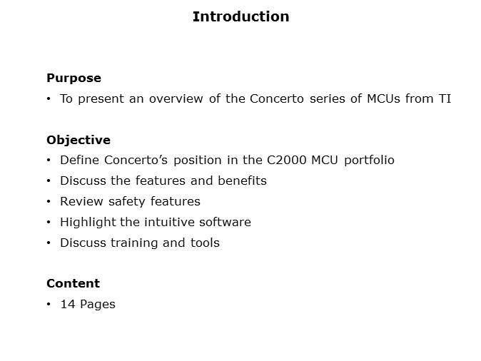 Concerto MCU Overview Slide 1