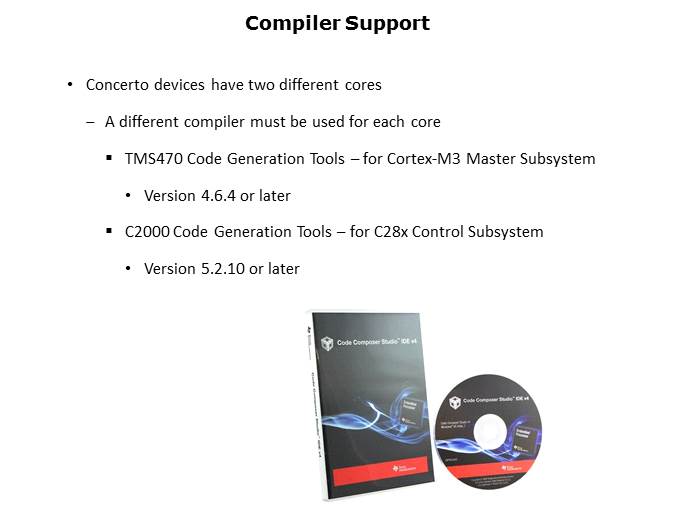 Code Composer Support for the Concerto Line Slide 4