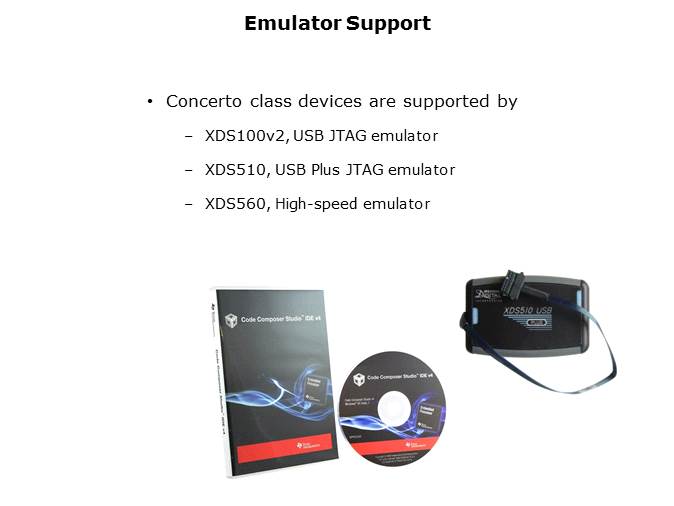 Code Composer Support for the Concerto Line Slide 5