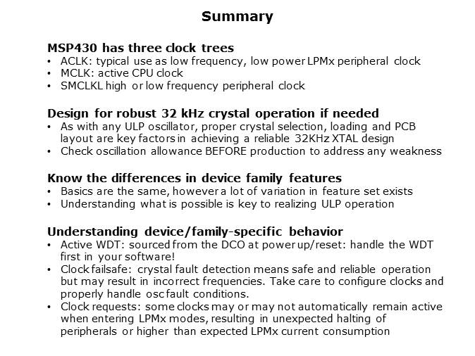 MSP430 How to Use the Clock System Slide 8