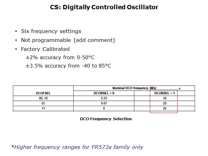 MSP430FR57xx FRAM Microcontrollers Slide 17